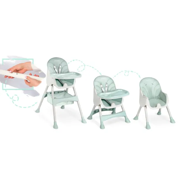 Scaun de masă Ricokids Milo (5617345) / 6 luni / Mint  photo 9