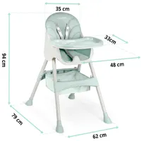 Стульчик для кормления Ricokids Milo (5617345) / 6 месяцев / Мятный photo 10