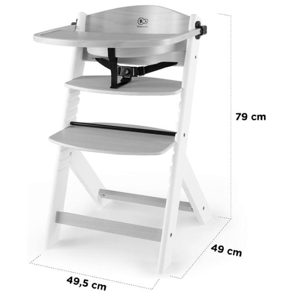 Scaun de masă KinderKraft Enock (5335564) 6 luni/ White photo 5