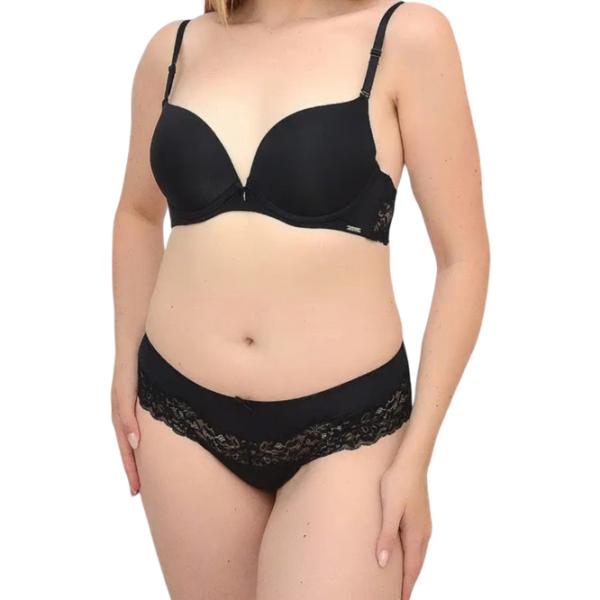 Set lengerie pentru femei Balaloum AP9398-C 80C/ Black/ Push-up photo 1