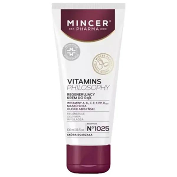 Creme de mâini Mincer Pharma Vitamin 100 ml/ Toate tipurile photo 1 Creme de mâini Mincer Pharma Vitamin 100 ml/ Toate tipurile photo 1