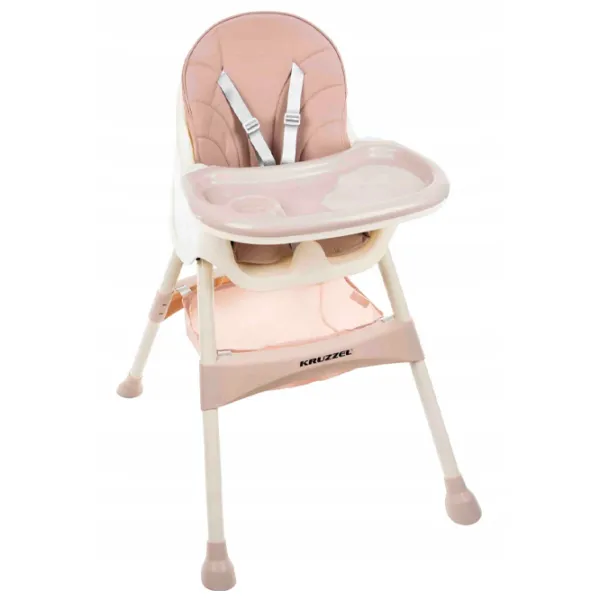 Стульчик для кормления Kruzzel 12058 (5482765) 6 месяцев/ Powder pink photo 1 Стульчик для кормления Kruzzel 12058 (5482765) 6 месяцев/ Powder pink photo 1