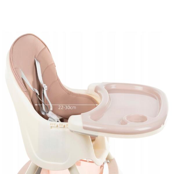 Стульчик для кормления Kruzzel 12058 (5482765) 6 месяцев/ Powder pink photo 8 Стульчик для кормления Kruzzel 12058 (5482765) 6 месяцев/ Powder pink photo 8