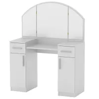 Masă de toaletă KompaniT Трюмо- 4 PAL/ White