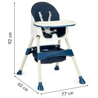 Стульчик для кормления Ecotoys HC-823 (5683896) 6 месяцев/ Blue photo 9