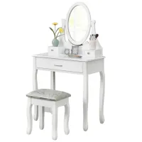 Masă de toaletă KompaniT PHO0052 PAL/ White