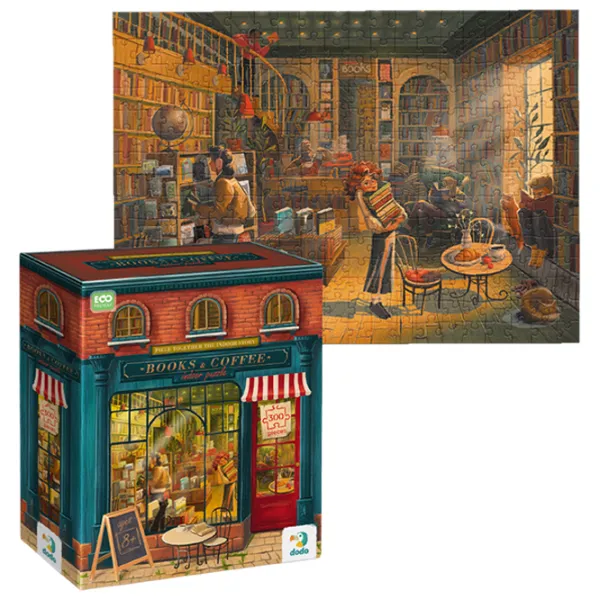 Пазл 2D DoDo Книжный магазин 8+/ Количество деталей: 300 photo 1 Пазл 2D DoDo Книжный магазин 8+/ Количество деталей: 300 photo 1