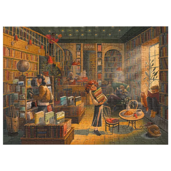 Пазл 2D DoDo Книжный магазин 8+/ Количество деталей: 300 photo 2 Пазл 2D DoDo Книжный магазин 8+/ Количество деталей: 300 photo 2