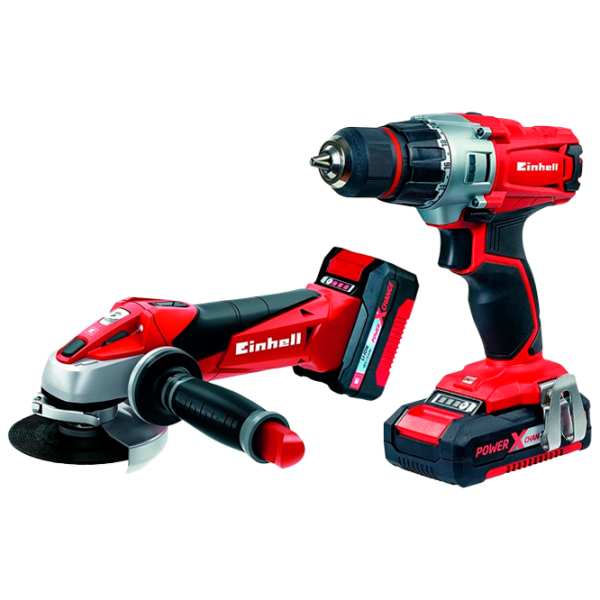 Шлифовальная машина Einhell PXC TE-TK 18 Li Kit (CD+AG) Угловая/ Красный photo 1