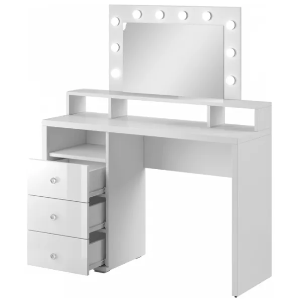 Masă de toaletă Helvetia Diva №49 PAL melaminat/ White photo 2