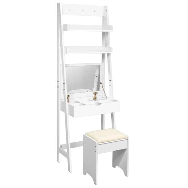 Туалетный столик Costway HW66074 МДФ/ White photo 2