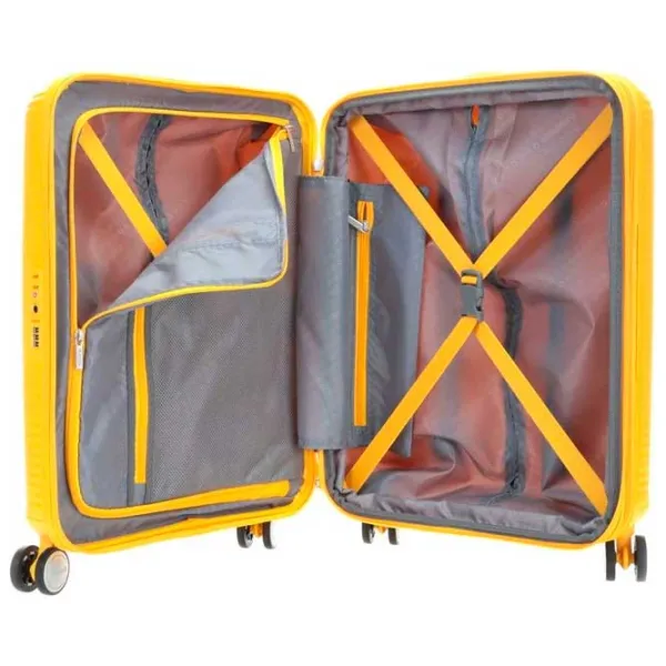 Valiză American Tourister Soundbox Spinner Expandable 35.5l/ Bass Yellow photo 5 Valiză American Tourister Soundbox Spinner Expandable 35.5l/ Bass Yellow photo 5