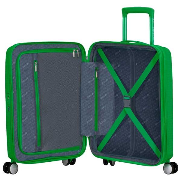 Valiză American Tourister Soundbox Spinner Expandable 35.5l/ Bass Green photo 3 Valiză American Tourister Soundbox Spinner Expandable 35.5l/ Bass Green photo 3