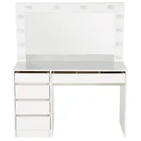 Masă de toaletă Halmar Hollywood XL MDF/ White
