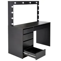 Masă de toaletă Halmar Hollywood XL MDF/ White photo 4