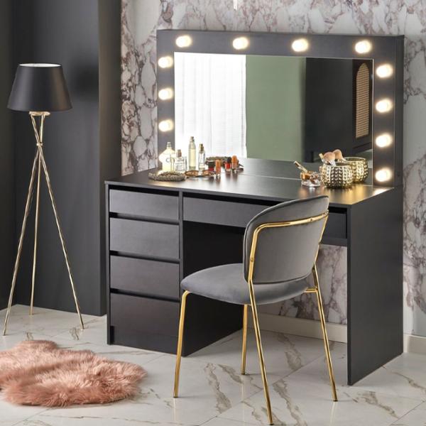 Masă de toaletă Halmar Hollywood XL MDF/ White photo 5