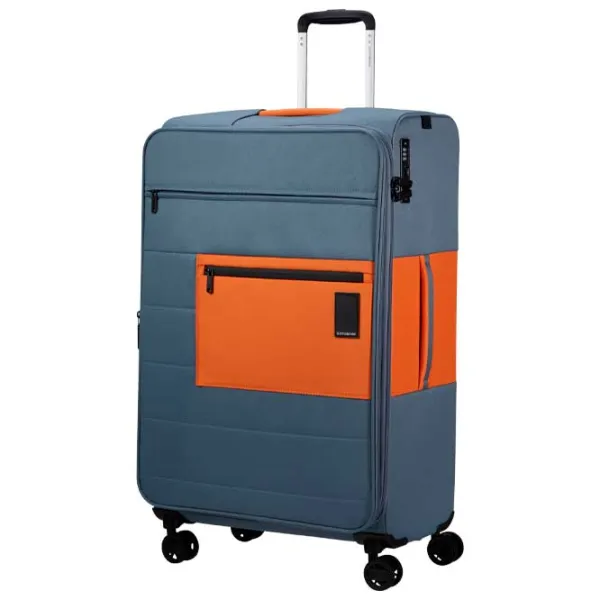 Valiză Samsonite Vaycay Spinner expandable 112l/ Orange Grey photo 2