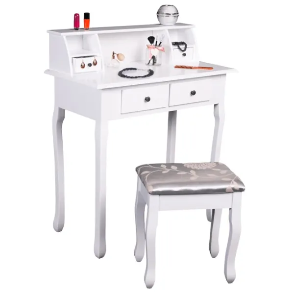 Masă de toaletă Tempo Kondela Rodes New MDF/ White photo 2
