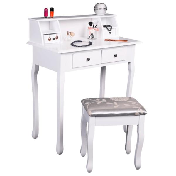 Masă de toaletă Tempo Kondela Rodes New MDF/ White photo 2