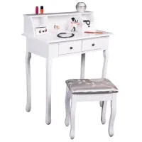 Masă de toaletă Tempo Kondela Rodes New MDF/ White photo 2