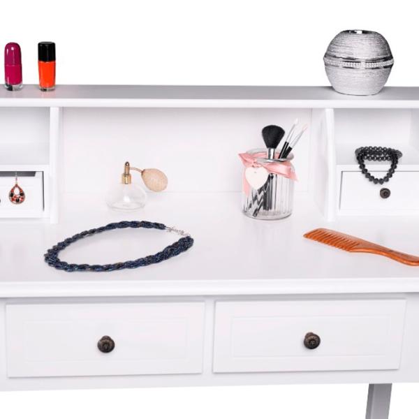 Masă de toaletă Tempo Kondela Rodes New MDF/ White photo 4