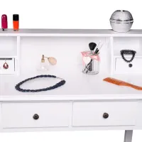 Masă de toaletă Tempo Kondela Rodes New MDF/ White photo 4