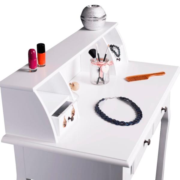 Masă de toaletă Tempo Kondela Rodes New MDF/ White photo 5