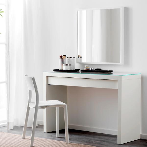 Masă de toaletă Ikea Malm MDF/ White photo 4