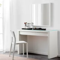 Masă de toaletă Ikea Malm MDF/ White photo 4
