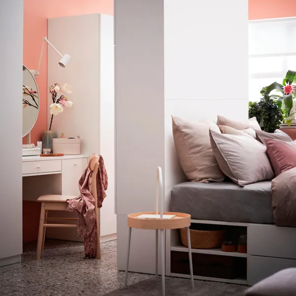 Masă de toaletă Ikea Syvde 100x48 PAL/ White photo 2