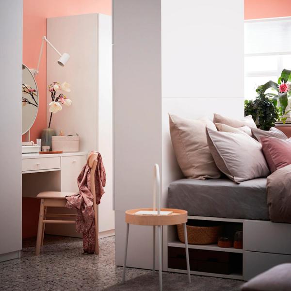 Masă de toaletă Ikea Syvde 100x48 PAL/ White photo 2
