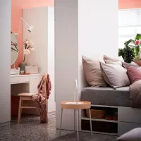 Masă de toaletă Ikea Syvde 100x48 PAL/ White photo 2
