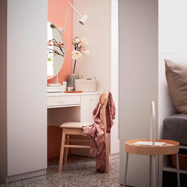 Masă de toaletă Ikea Syvde 100x48 PAL/ White photo 3