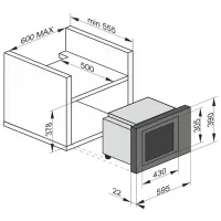 Cuptor cu microunde Kaiser EM 2510 Încorporabil/ 900 W/ Black photo 9