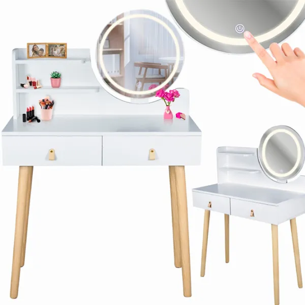 Masă de toaletă Jumi CM-989276 MDF/ Stejar Sonoma photo 3