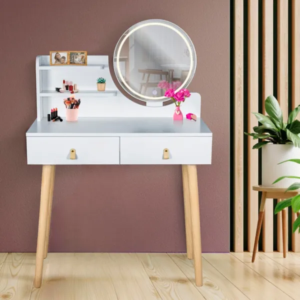 Masă de toaletă Jumi CM-989276 MDF/ Stejar Sonoma photo 4
