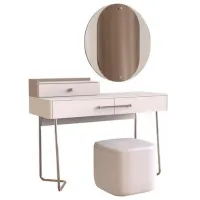 Masă de toaletă KompaniT MILENA Dresser Metal/ Bronze photo 2