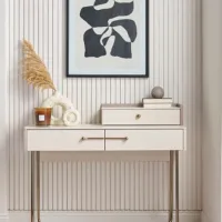 Masă de toaletă KompaniT MILENA Dresser Metal/ Bronze photo 3
