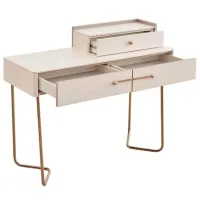 Masă de toaletă KompaniT MILENA Dresser Metal/ Bronze photo 4