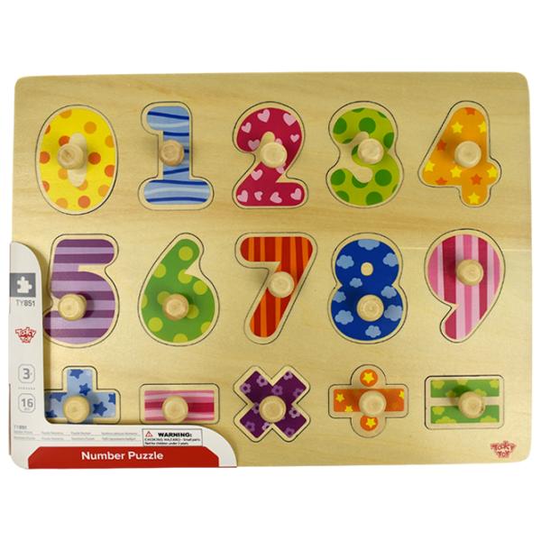 Пазл 3D Tooky Toy Cifre 3+/ Количество деталей: 16 photo 3