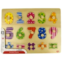 Puzzle 3D Tooky Toy Cifre 3+/ Numărul de piese: 16 photo 3