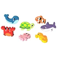 Пазл 3D Tooky Toy Морские животные 1+/ Количество деталей: 8 photo 3