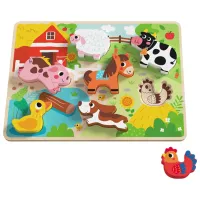 Пазл 3D Tooky Toy Ферма 1+/ Количество деталей: 8 photo 2