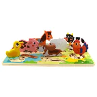 Пазл 3D Tooky Toy Ферма 1+/ Количество деталей: 8 photo 4