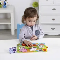 Пазл 3D Tooky Toy Ферма 1+/ Количество деталей: 8 photo 5