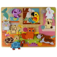 Пазл 3D Tooky Toy Домашние животные 1+/ Количество деталей: 8 photo 3
