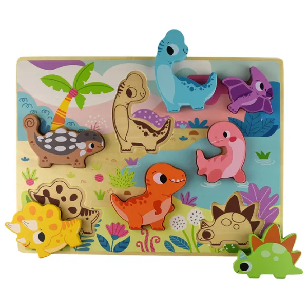 Пазл 3D Tooky Toy Деревянный 1+/ Количество деталей: 8 photo 1