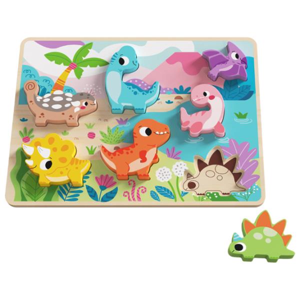 Пазл 3D Tooky Toy Деревянный 1+/ Количество деталей: 8 photo 3