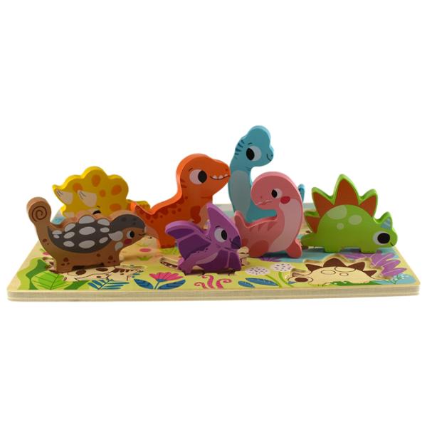 Пазл 3D Tooky Toy Деревянный 1+/ Количество деталей: 8 photo 4
