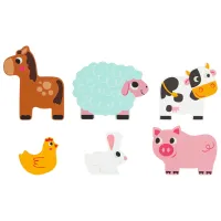Пазл 3D Tooky Toy Ферма 1+/ Количество деталей: 7 photo 3
